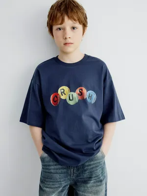 Футболка оверсайз с принтом, арт. 32045