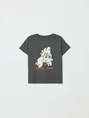 Футболка с принтом для девочек, арт. 32060