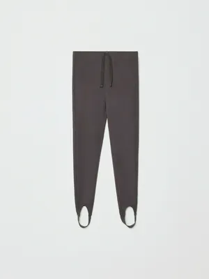 Леггинсы со штрипками для девочек, серый, арт. 32069