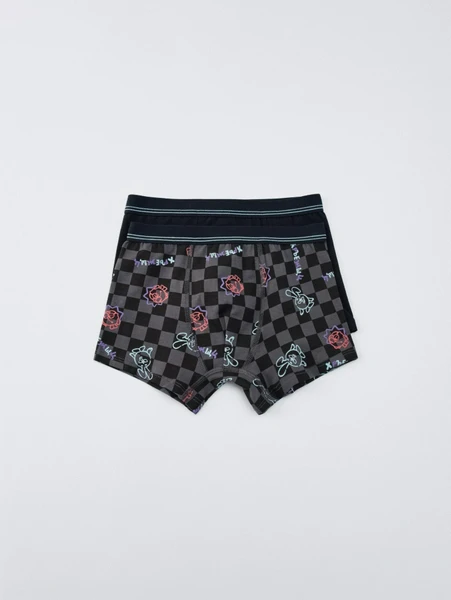 Набор из 2 трусов-боксеров SELA x Смешарики, разноцветный, арт. 32077