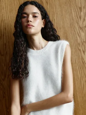 Вязаный жилет из смесовой шерсти премиум качества, арт. 3209