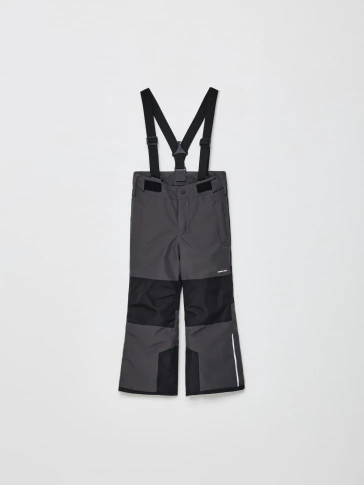 Зимние брюки из технологичной мембранной ткани детские, серый, арт. 3216