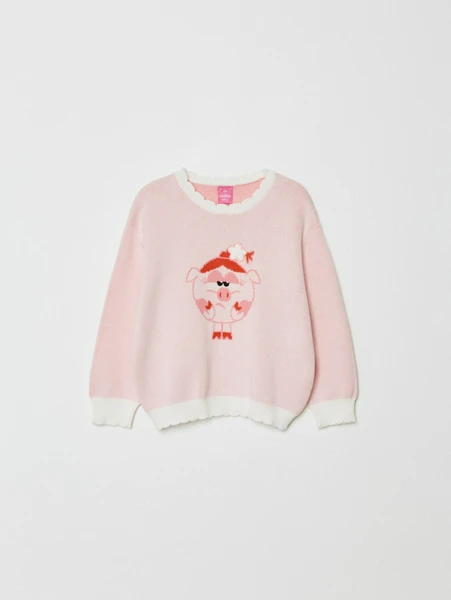 Жаккардовый джемпер SELA x Смешарики, арт. 32283