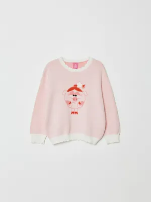 Жаккардовый джемпер SELA x Смешарики, арт. 32283