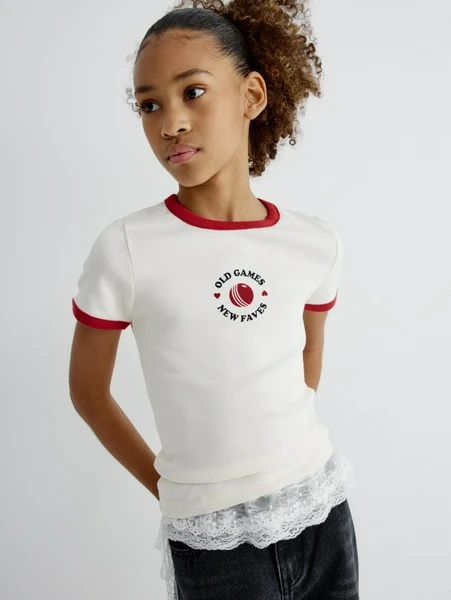 Футболка SELA для девочек с принтом, арт. 32297