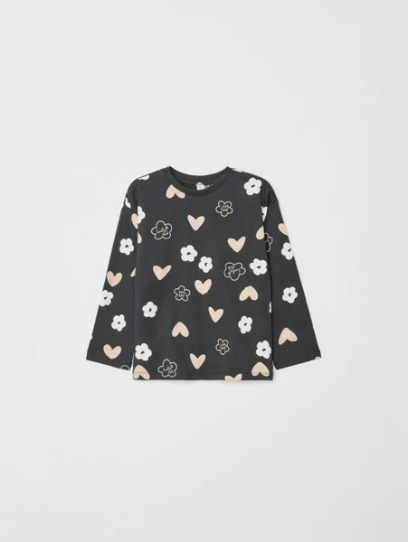 Лонгслив SELA с принтом для девочек, арт. 32298