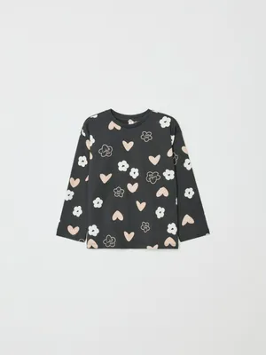 Лонгслив SELA с принтом для девочек, арт. 32298