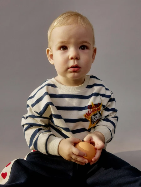 Свитшот SELA с вышивкой для малышей, арт. 32305