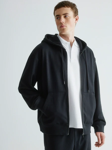 Толстовка SELA из футера на молнии, арт. 32310