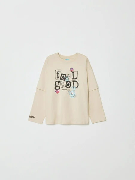 Лонгслив SELA оверсайз со Смешариками, арт. 32314