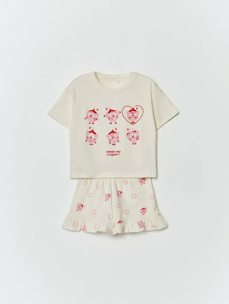 Пижама для девочек SELA x Смешарики, арт. 32317