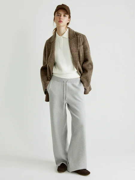 Прямые вязаные брюки SELA, арт. 32321