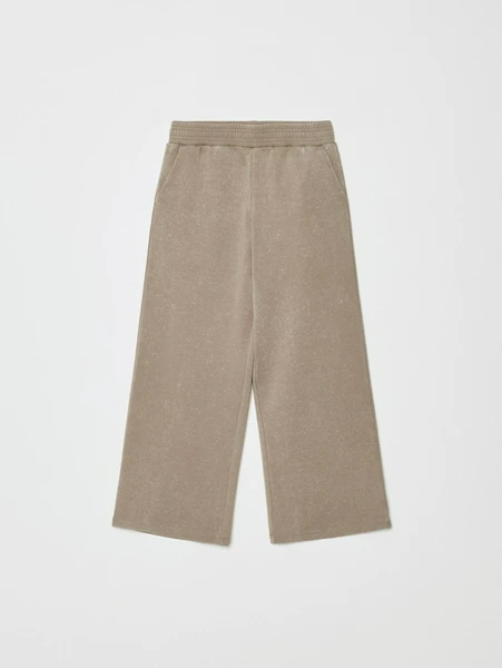 Трикотажные брюки SELA с эффектом стирки для девочек, арт. 32327