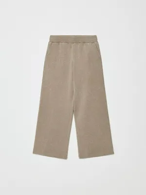 Трикотажные брюки SELA с эффектом стирки для девочек, арт. 32327