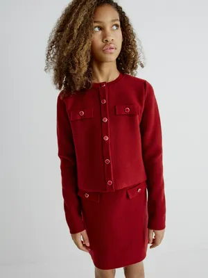 Вязаный кардиган SELA для девочек, арт. 32335