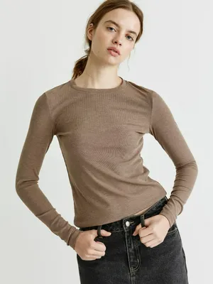 Лонгслив SELA в рубчик, арт. 32343