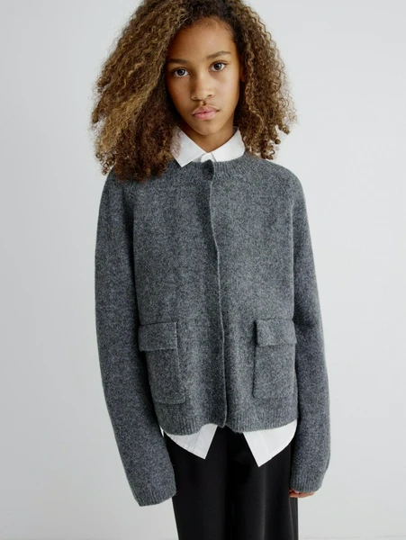 Вязаный кардиган SELA для девочек, арт. 32367