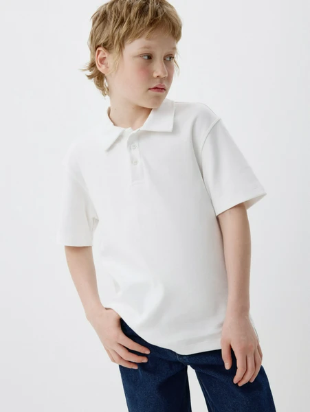 Детское поло оверсайз SELA, арт. 32378