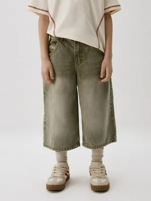 Удлиненные джинсовые шорты детские, арт. 3238