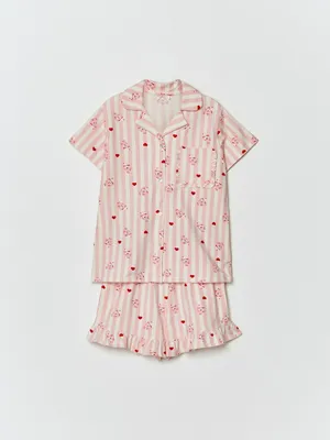 Трикотажная пижама для девочек SELA x Смешарики, арт. 32380