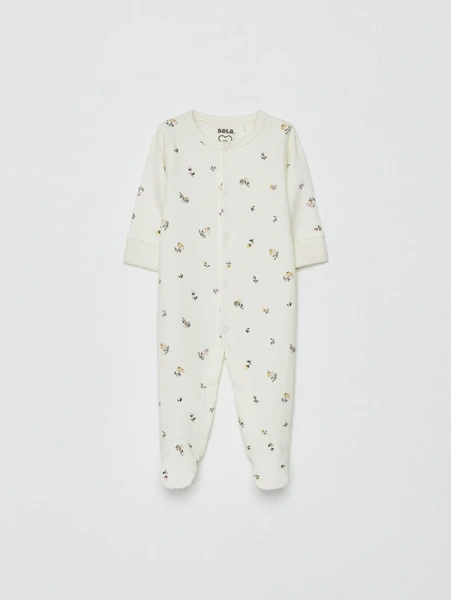Трикотажный комбинезон-слип SELA с принтом, арт. 32382