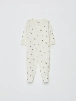 Трикотажный комбинезон-слип SELA с принтом, арт. 32382
