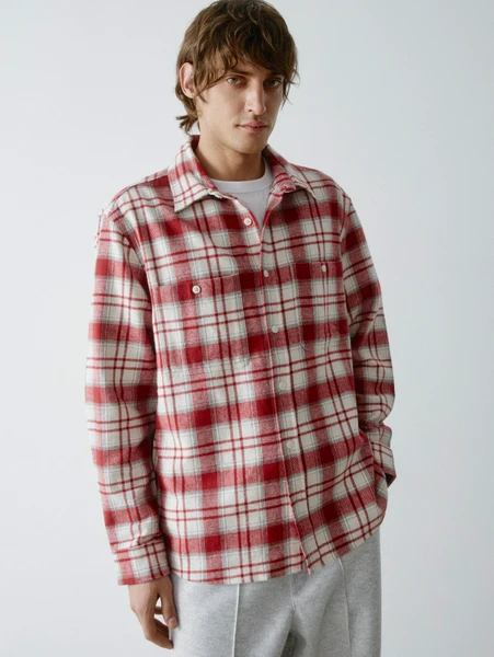 Фланелевая рубашка SELA в клетку, арт. 32386