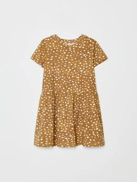 SELA Трикотажное платье с принтом для девочек, арт. 32391