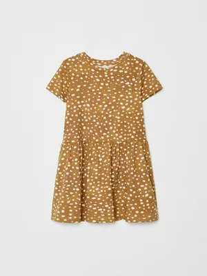 SELA Трикотажное платье с принтом для девочек, арт. 32391