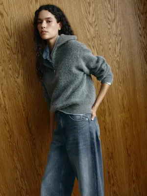 Вязаный джемпер из смесовой шерсти и мохера, арт. 3253