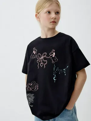 Футболка с принтом для девочек, арт. 3257