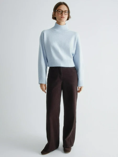 Прямые брюки SELA, коричневый, арт. 32655