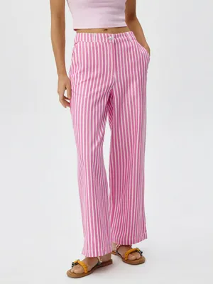 Укороченные брюки в полоску, арт. 3273