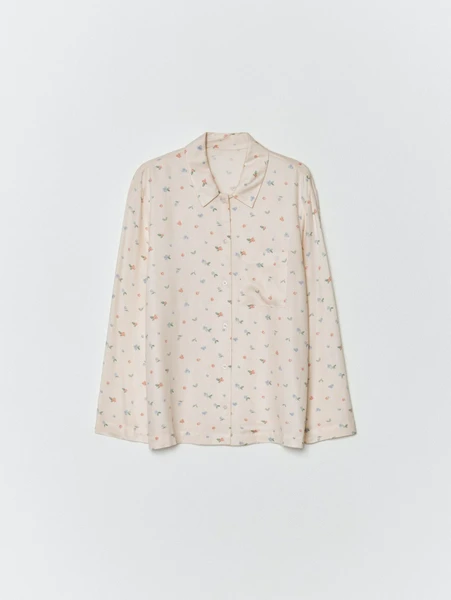 Домашняя рубашка SELA с принтом, разноцветный, арт. 32915