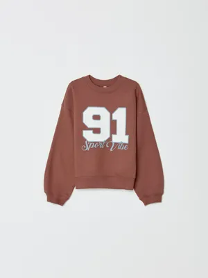 Свитшот SELA с принтом для девочек, арт. 32919