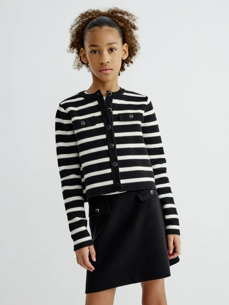 Вязаный кардиган SELA, разноцветный, арт. 32921