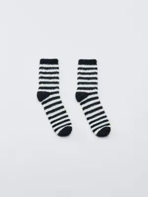 Детские пушистые носки SELA в полоску, арт. 32926