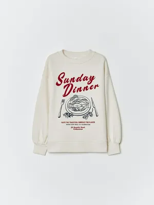 Свитшот Sela с принтом для девочек, арт. 32943