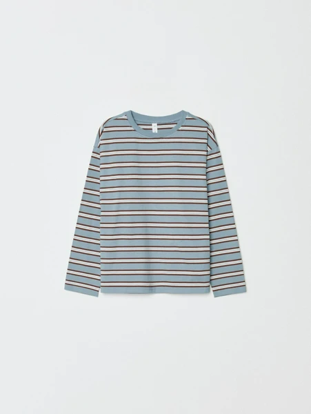 Лонгслив SELA в полоску для девочек, разноцветный, арт. 32946