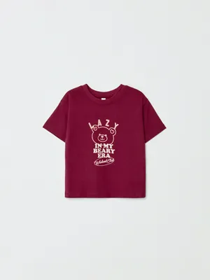 Футболка оверсайз с принтом SELA для девочек, арт. 32958