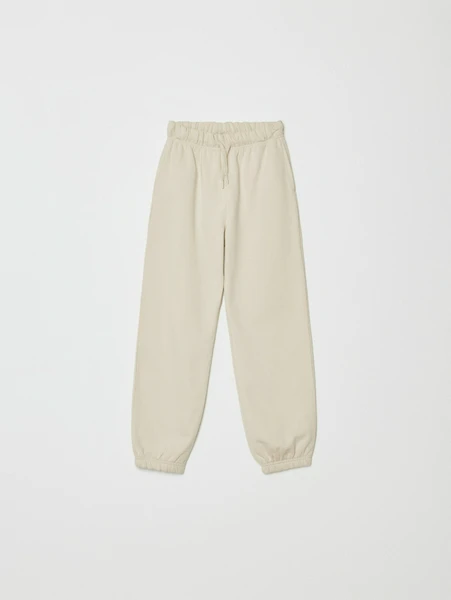 Базовые утепленные джоггеры SELA детские, бежевый, арт. 32959