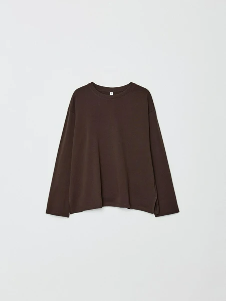 Лонгслив SELA ANNA OVERSIZE, коричневый, арт. 32969