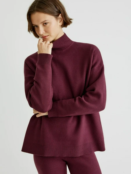 Свитер SELA, бордовый, арт. 32972