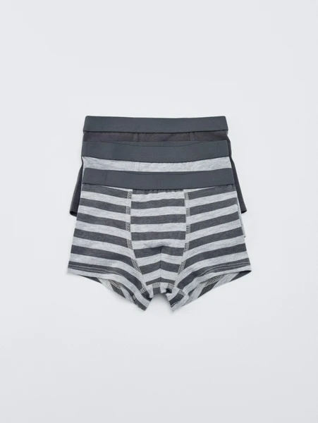 Набор из 3 трусов-боксеров Sela для мальчиков, серый, арт. 32984