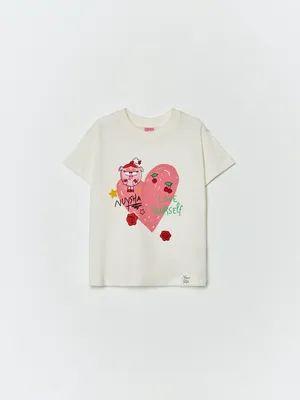 Футболка оверсайз SELA x Смешарики для девочек, арт. 32990