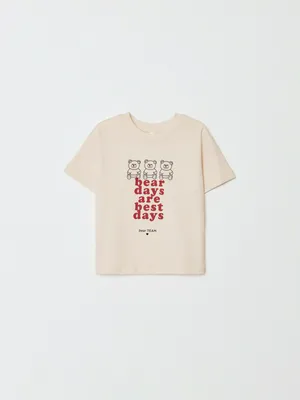 Футболка оверсайз Sela с принтом для девочек, арт. 32991