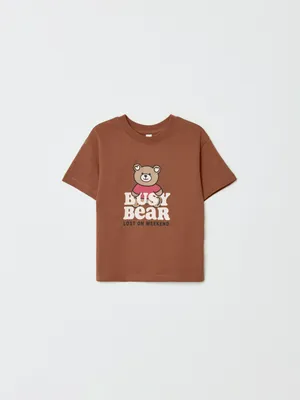 Футболка оверсайз SELA для девочек с принтом, арт. 32992