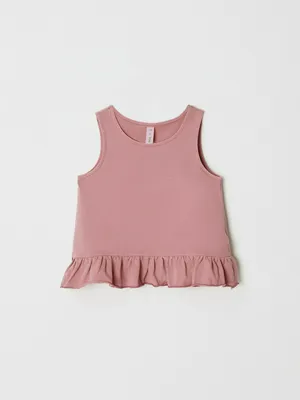 Топ с оборкой для девочек, арт. 3300