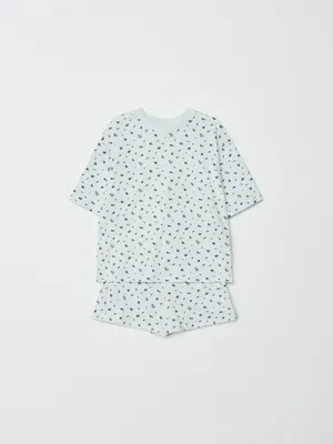 Женская трикотажная пижама с принтом, арт. 33001