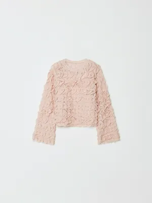 Лонгслив SELA с воланами для девочек, арт. 33006